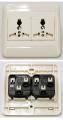Receptacle UniWF6N2R4S DBL universal receptacle FOR 250V